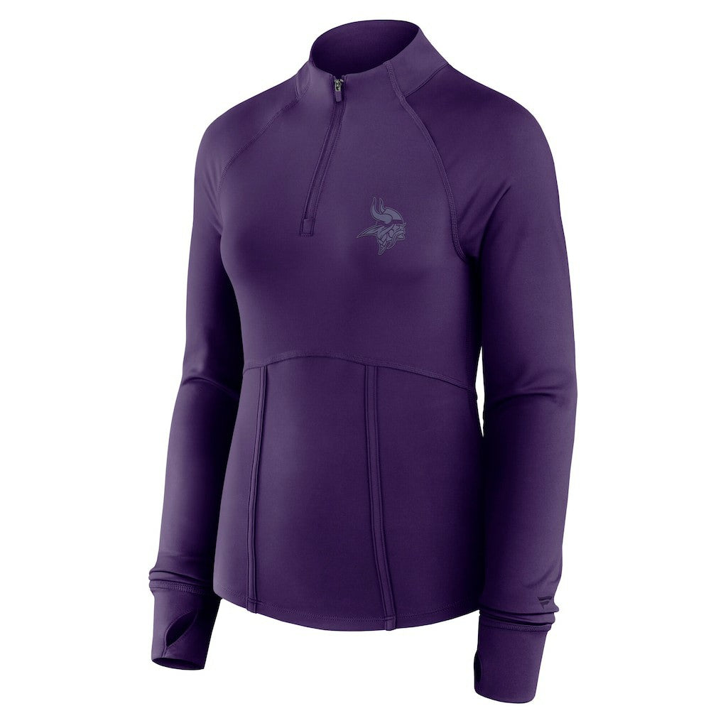Minnesota Vikings Women's Elements Raglan Quarter-Zip Jacket - Purple outlet