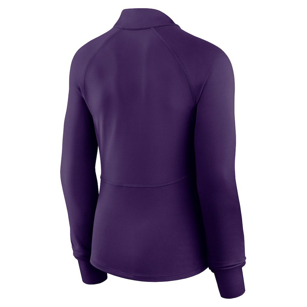 Minnesota Vikings Women's Elements Raglan Quarter-Zip Jacket - Purple outlet