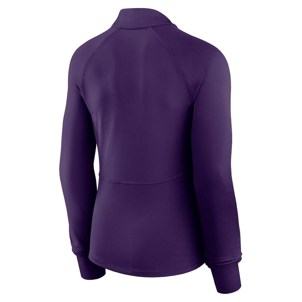 Minnesota Vikings Women's Elements Raglan Quarter-Zip Jacket - Purple outlet