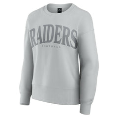 Las Vegas Raiders Women's Elements Pullover Sweatshirt - Gray discount