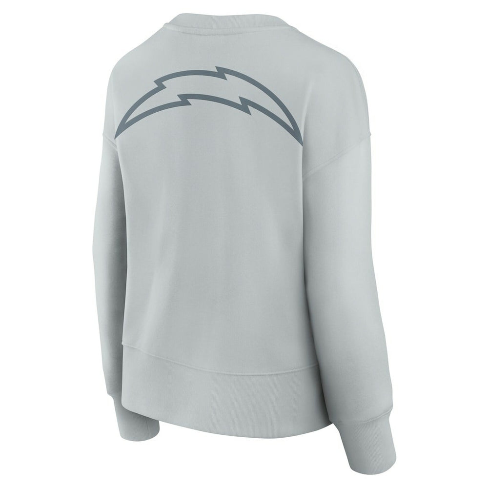 Los Angeles Chargers Women's Elements Pullover Sweatshirt - Gray on sale