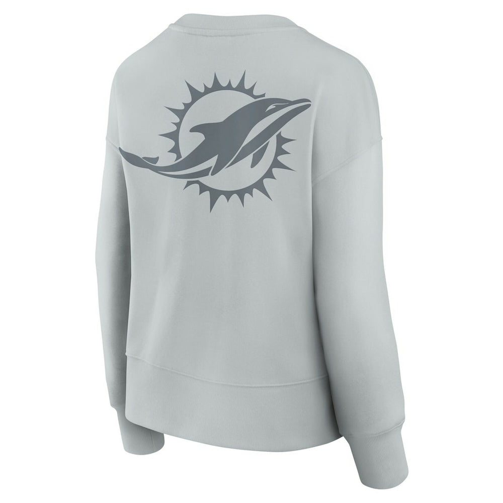 Miami Dolphins Women's Elements Pullover Sweatshirt - Gray discount