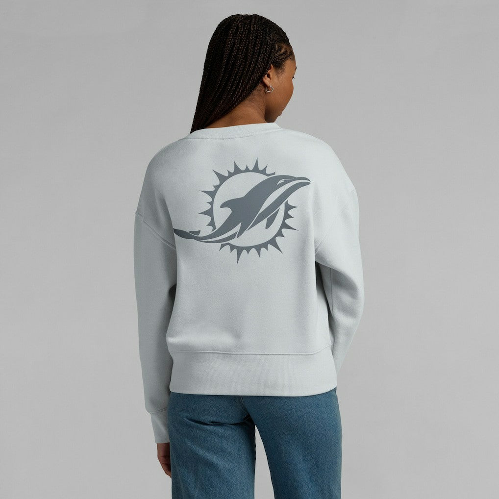 Miami Dolphins Women's Elements Pullover Sweatshirt - Gray discount