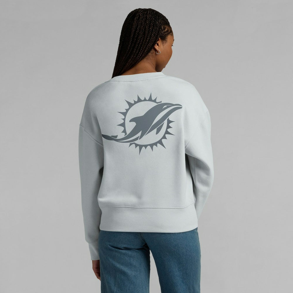 Miami Dolphins Women's Elements Pullover Sweatshirt - Gray discount