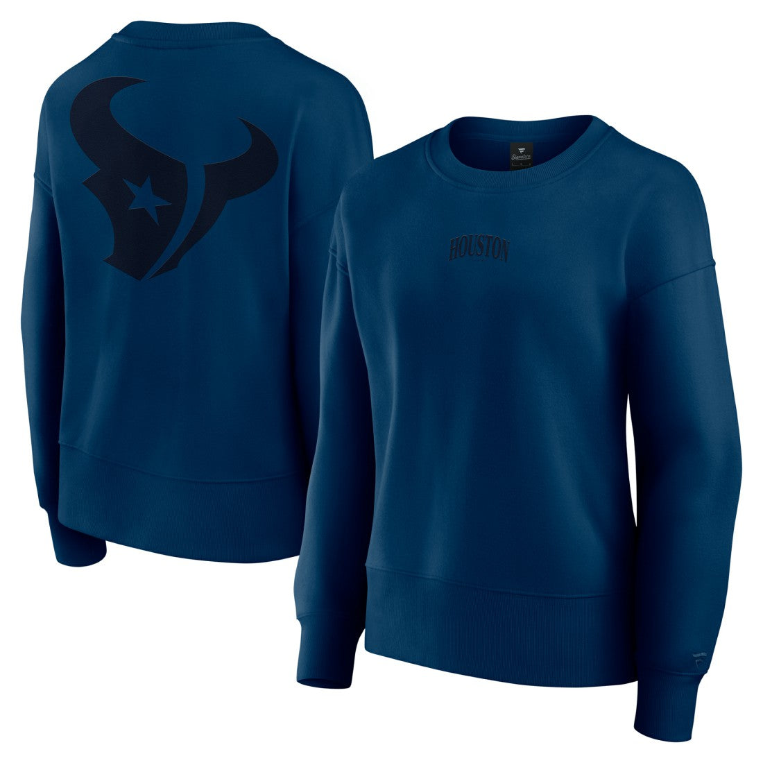 Houston Texans Women's Elements Pullover Sweatshirt - Navy on sale
