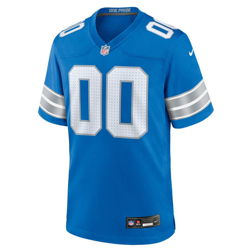 Detroit Lions Custom Game Jersey - Blue on sale