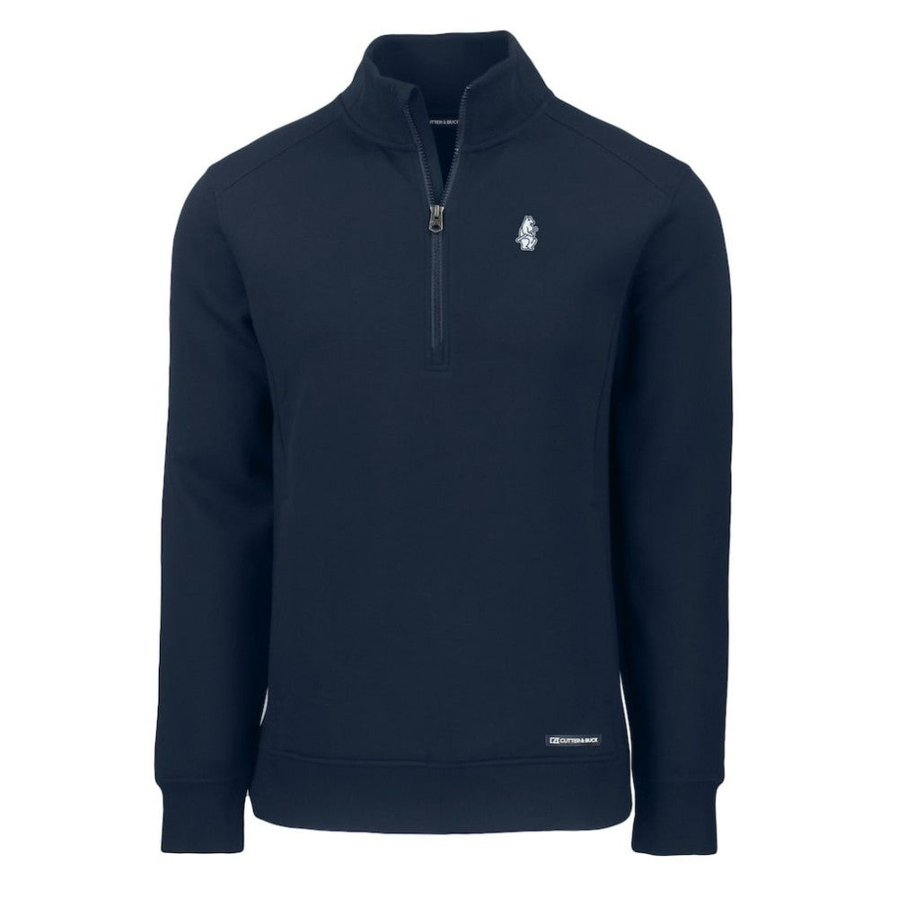 Chicago Cubs Cutter & Buck Cooperstown Collection Roam Eco Recycled Quarter-Zip Pullover Navy