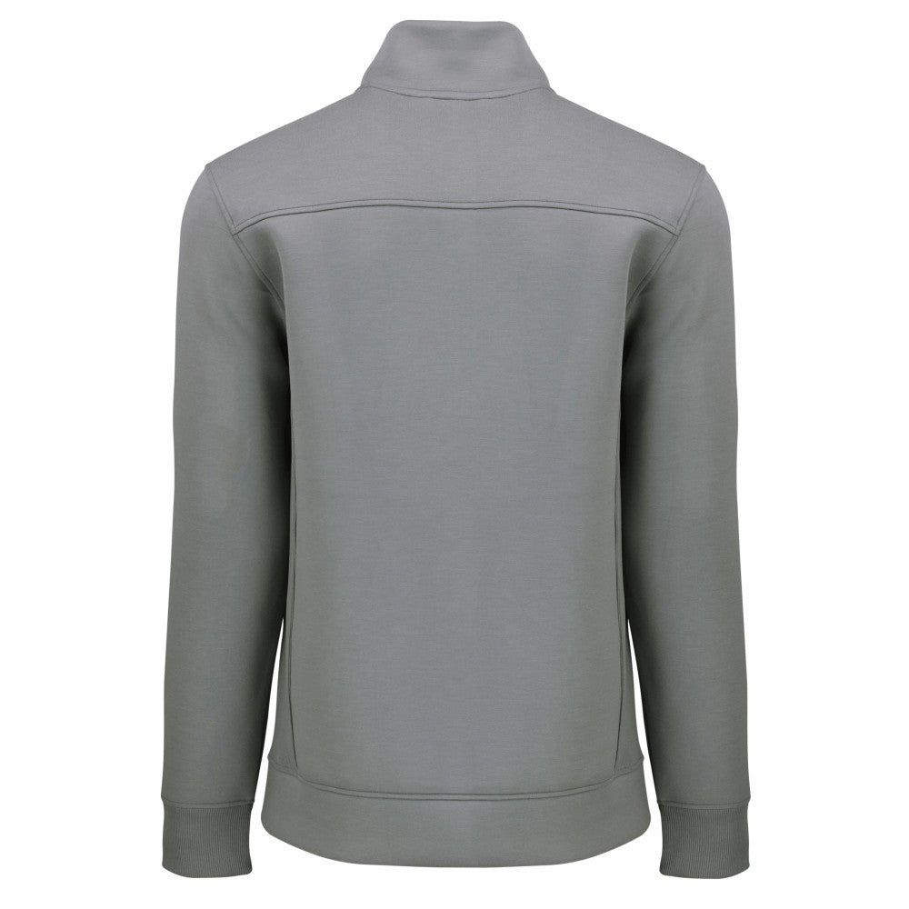 Cincinnati Reds Cutter & Buck Cooperstown Collection Roam Eco Recycled Quarter-Zip Pullover Gray