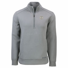Milwaukee Brewers Cutter & Buck Cooperstown Collection Roam Eco Recycled Quarter-Zip Pullover Gray