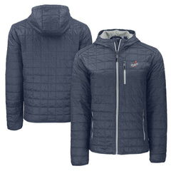 Los Angeles Dodgers Cutter & Buck Cooperstown Collection Rainier Primaloft Eco Full-Zip Hooded Jacket Anthracite