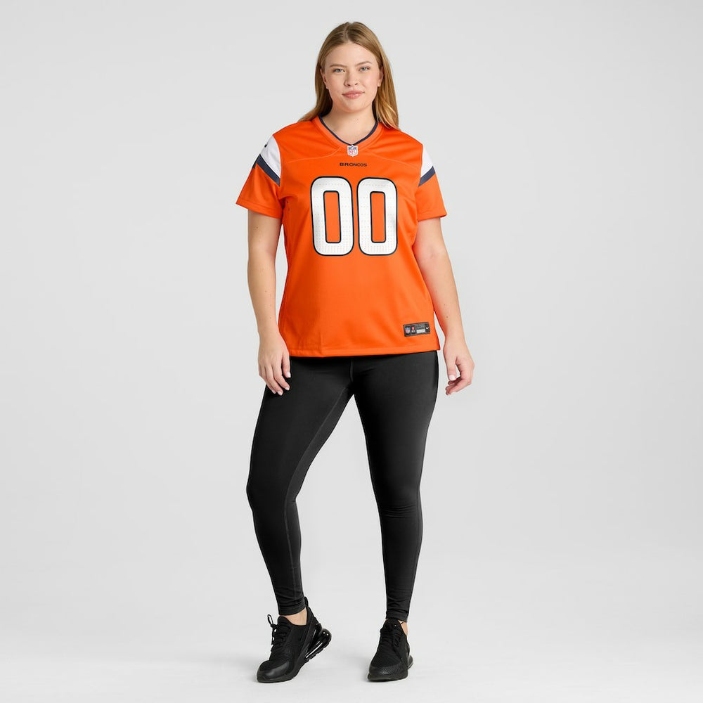 Denver Broncos Women's Mile High Collection Custom Game Jersey - Orange sale