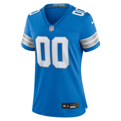 Detroit Lions Women's Custom Game Jersey - Blue outlet