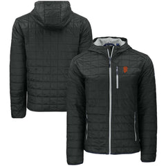 San Francisco Giants Cutter & Buck Rainier Primaloft Eco Full-Zip Hooded Jacket Black