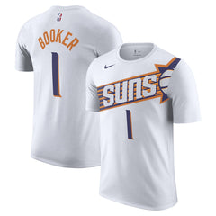 Devin Booker Phoenix Suns 2023/24 Association Name & Number T-Shirt - White sale