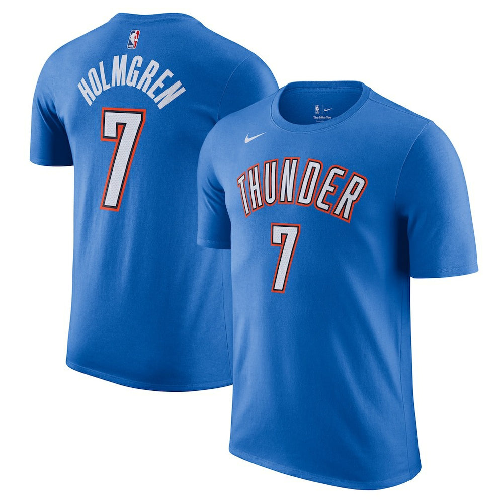 Chet Holmgren Oklahoma City Thunder Icon Edition Name & Number T-Shirt - Blue discount