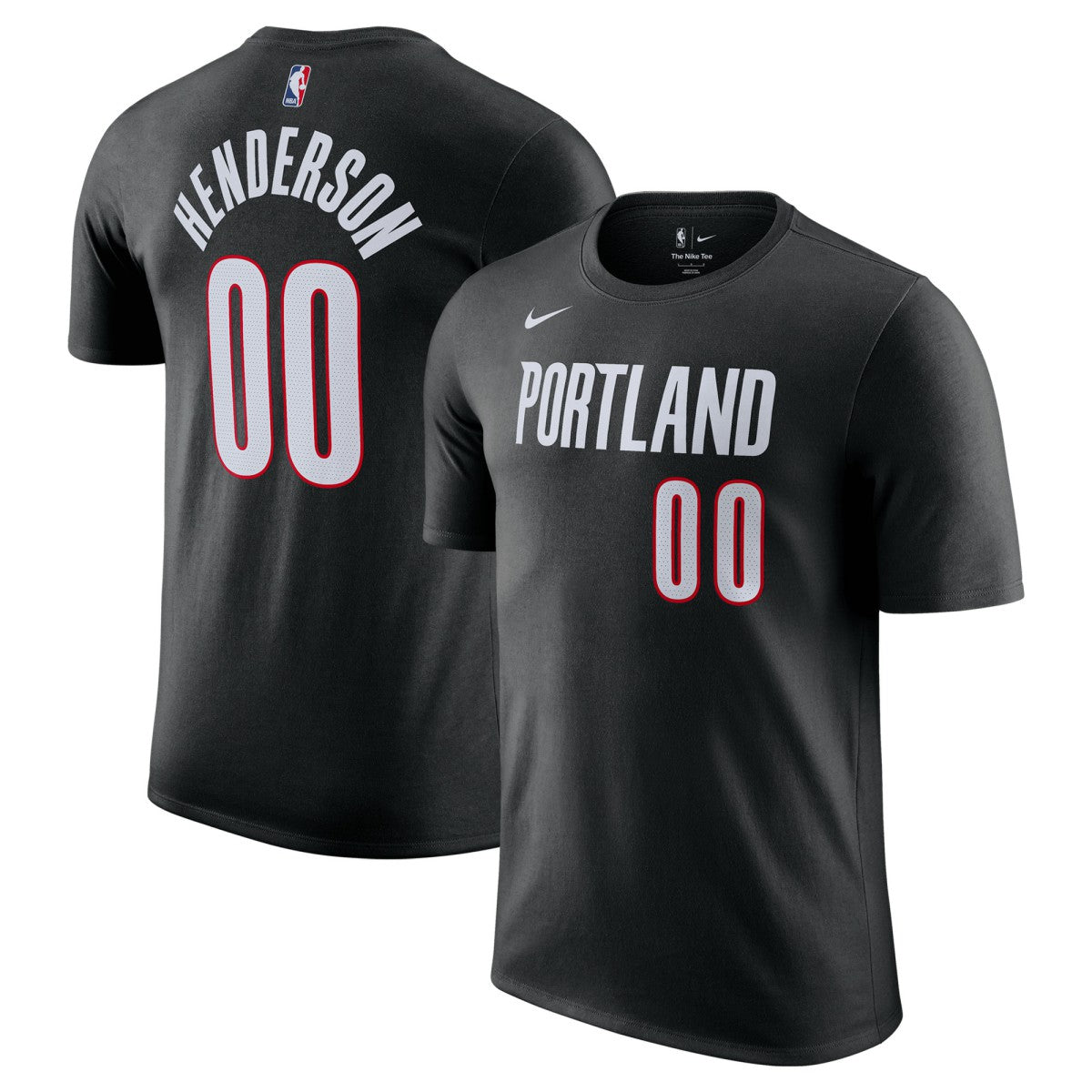 Scoot Henderson Portland Trail Blazers Icon Edition Name & Number T-Shirt - Black sale