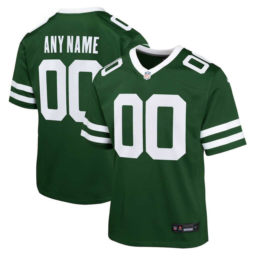 New York Jets Youth Custom Game Jersey - Legacy Green cheap