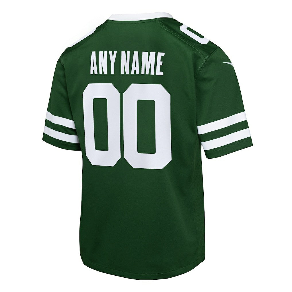New York Jets Youth Custom Game Jersey - Legacy Green cheap