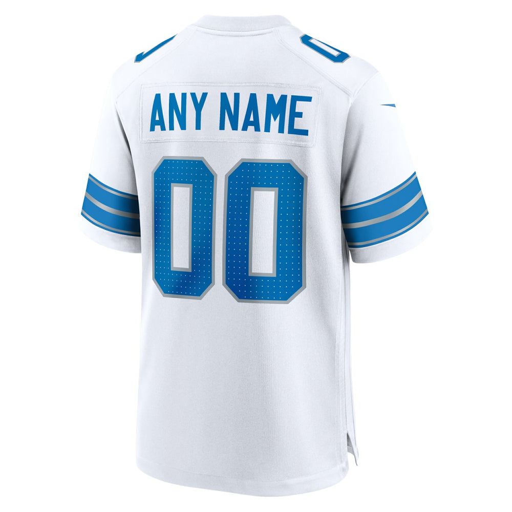 Detroit Lions Custom Game Jersey - White for sale