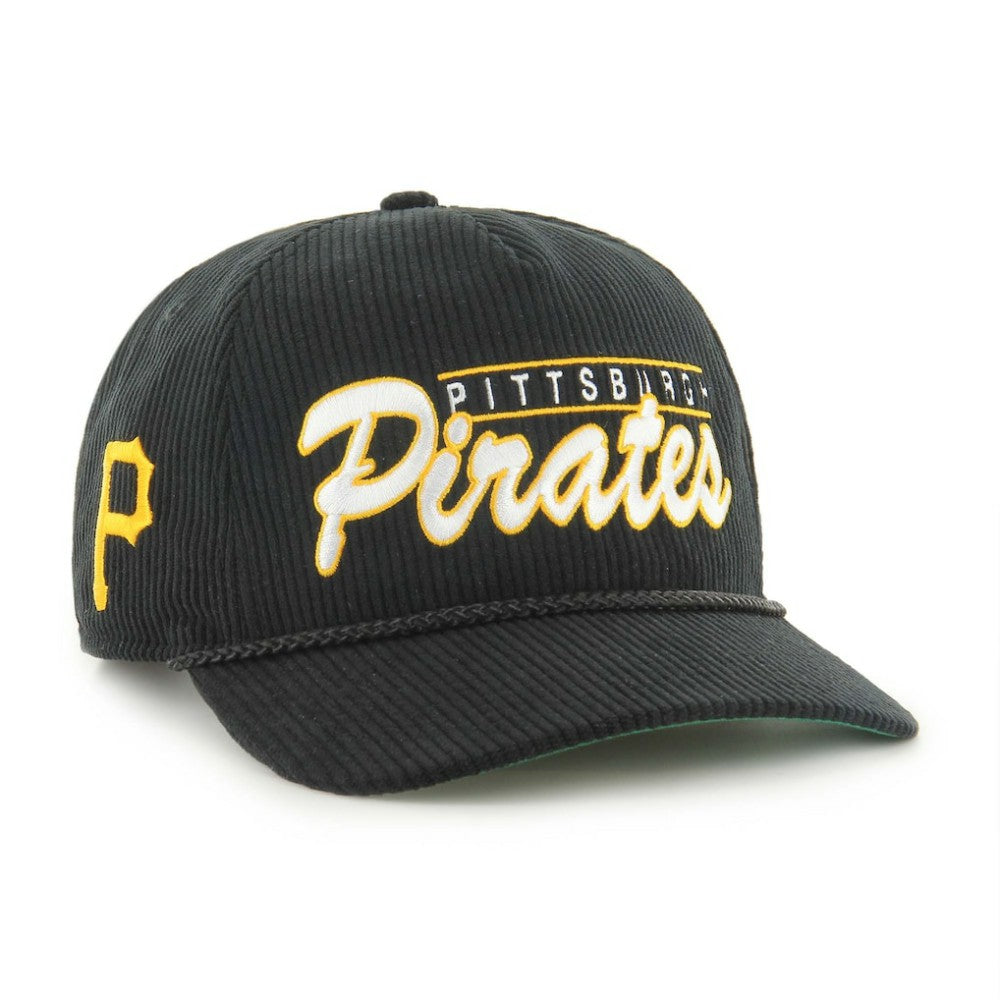 Pittsburgh Pirates Corduroy Hitch Adjustable Hat Black