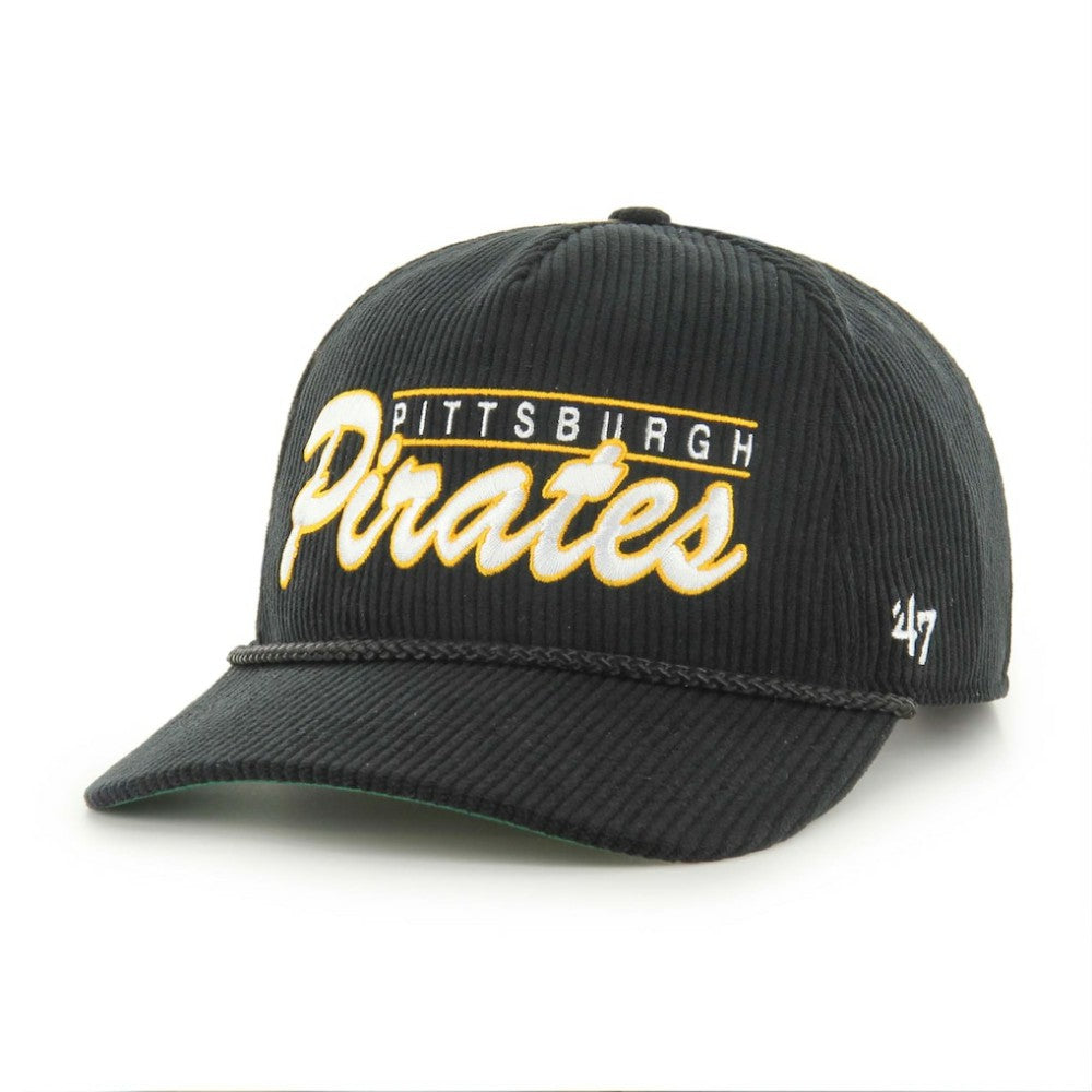Pittsburgh Pirates Corduroy Hitch Adjustable Hat Black