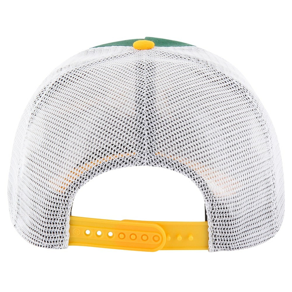 Athletics Gridiron Super Stripe Relaxed Trucker Hitch Adjustable Hat Green