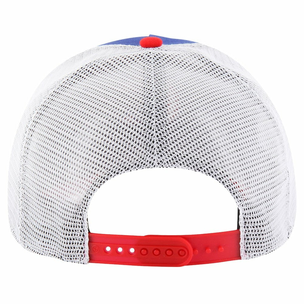 Chicago Cubs Gridiron Super Stripe Relaxed Trucker Hitch Adjustable Hat Royal