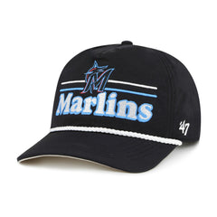 Miami Marlins Campscape Hitch Adjustable Hat Black