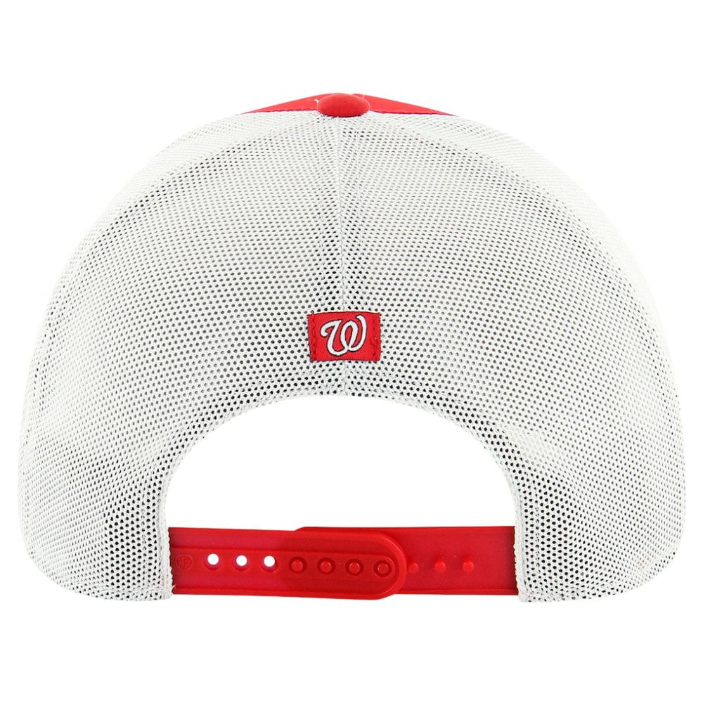 Washington Nationals Downburst Trucker Adjustable Hat Red
