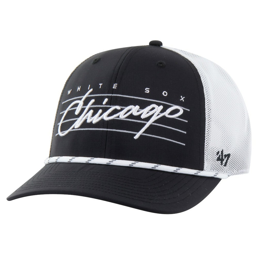 Chicago White Sox Downburst Trucker Adjustable Hat Black
