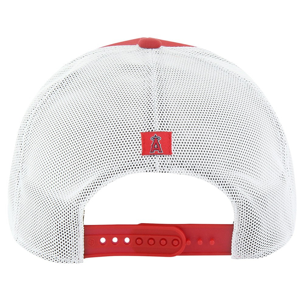 Los Angeles Angels Downburst Trucker Adjustable Hat Red