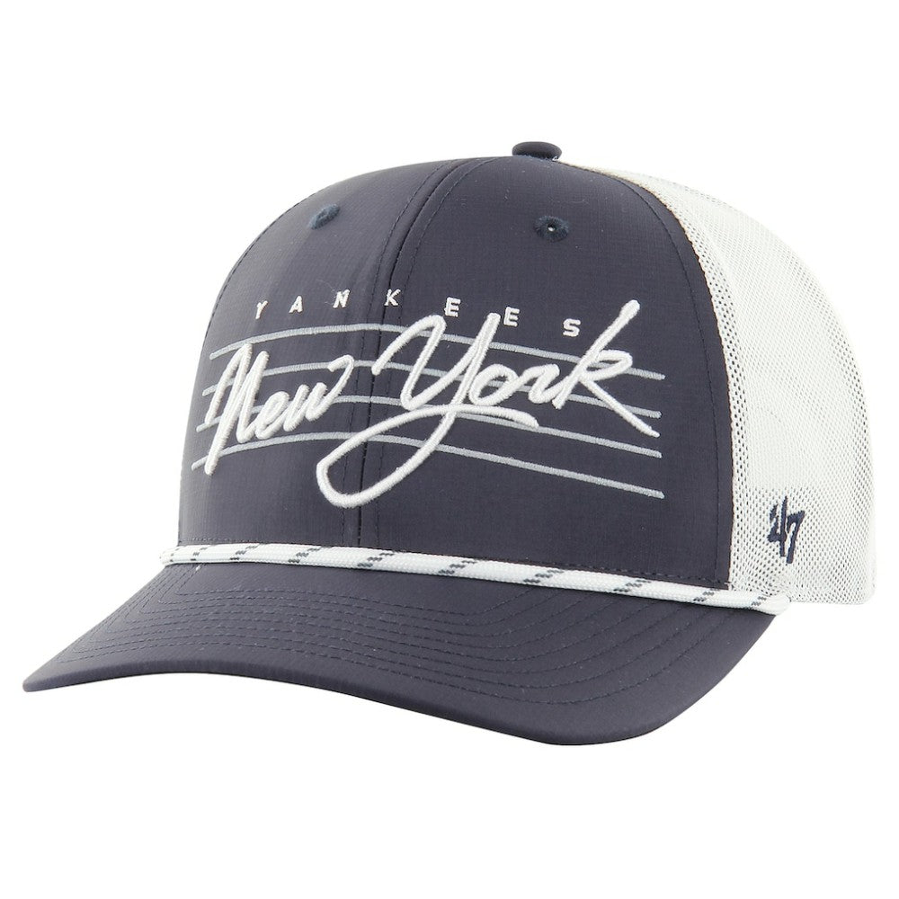 New York Yankees Downburst Trucker Adjustable Hat Navy