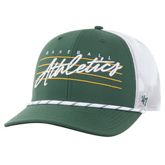 Athletics Downburst Trucker Adjustable Hat Green