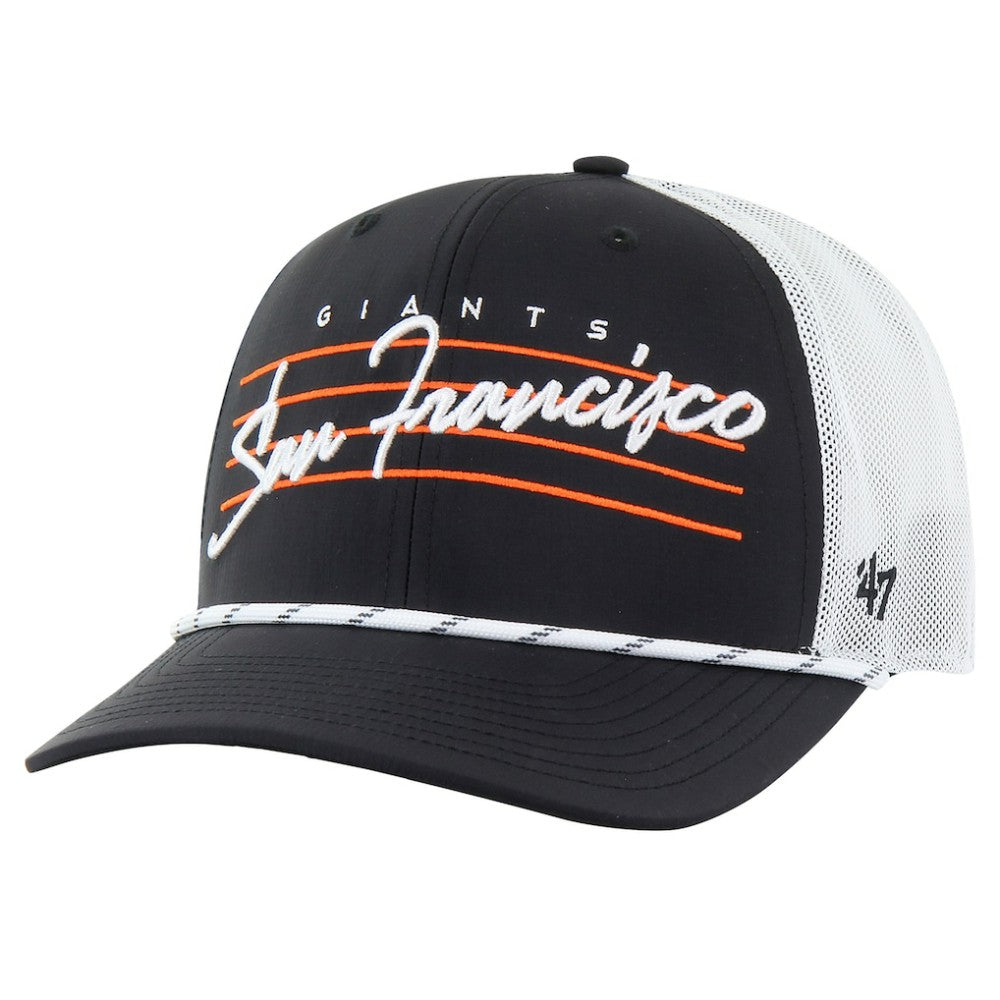 San Francisco Giants Downburst Trucker Adjustable Hat Black