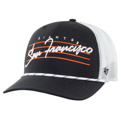 San Francisco Giants Downburst Trucker Adjustable Hat Black