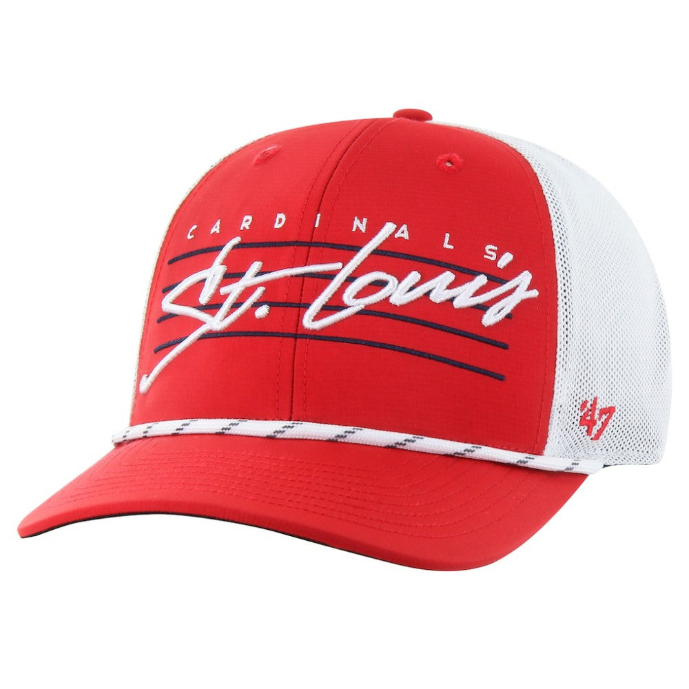 St. Louis Cardinals Downburst Trucker Adjustable Hat Red