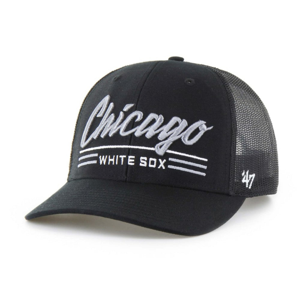 Chicago White Sox Garner Trucker Adjustable Hat Black