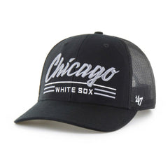 Chicago White Sox Garner Trucker Adjustable Hat Black
