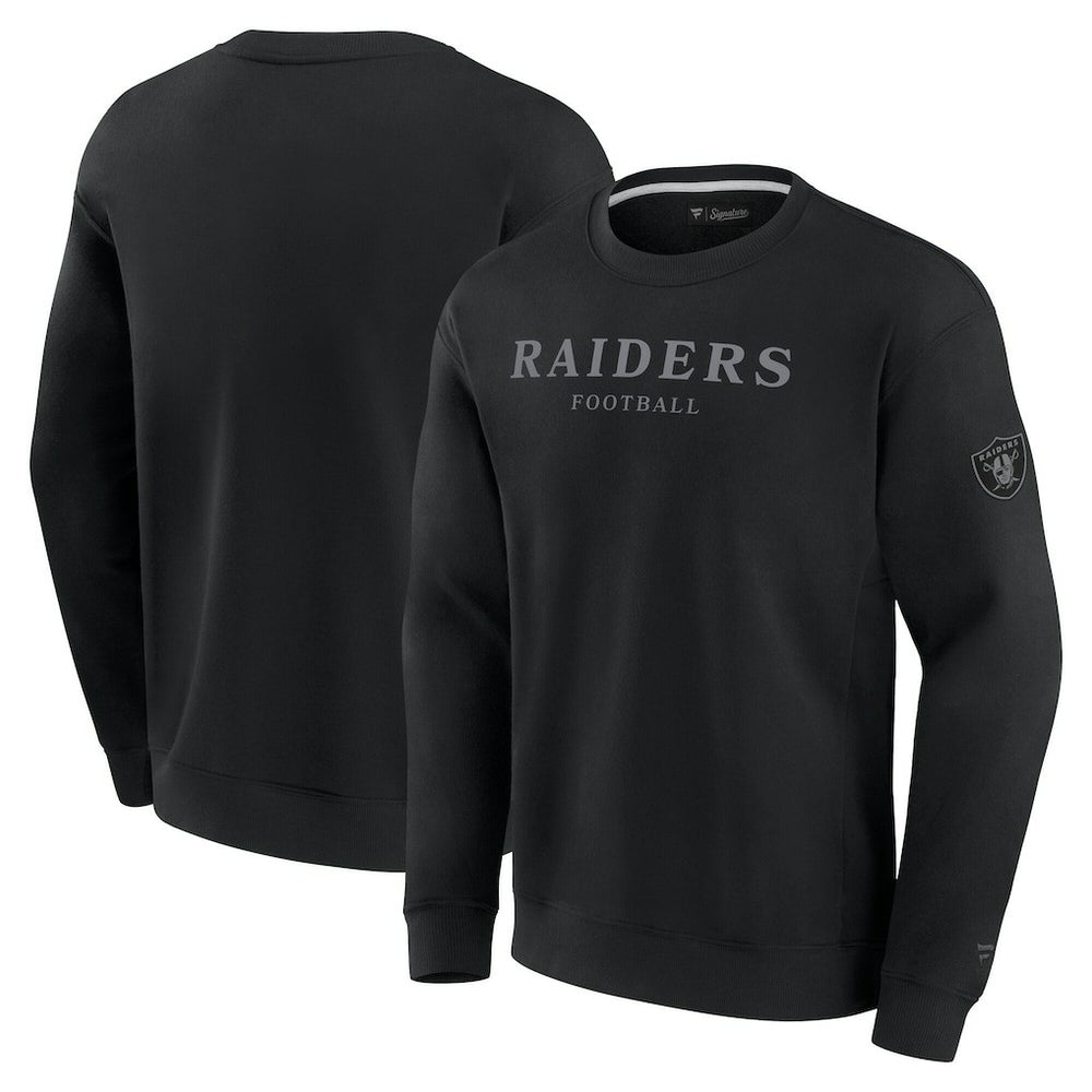 Las Vegas Raiders Unisex Elements Unlimited Fleece Pullover Sweatshirt - Black sale
