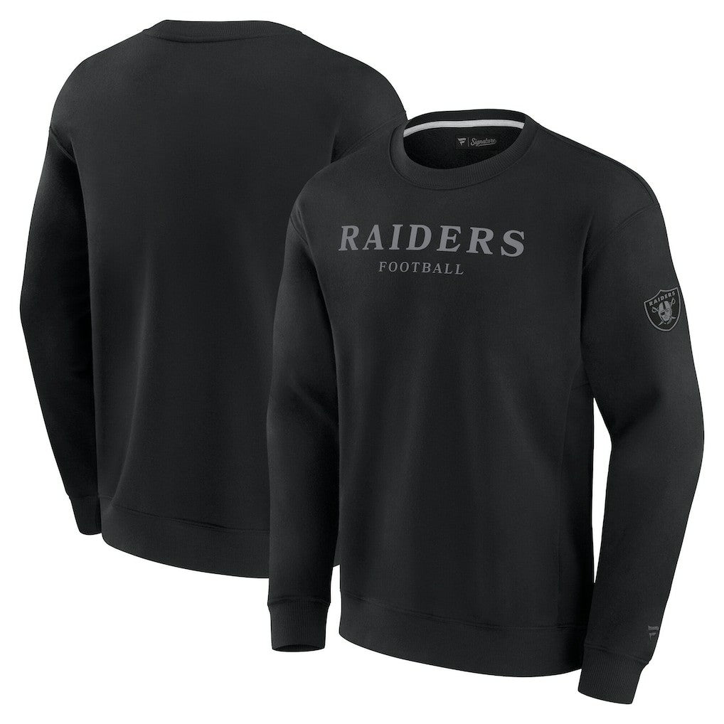 Las Vegas Raiders Unisex Elements Unlimited Fleece Pullover Sweatshirt - Black sale