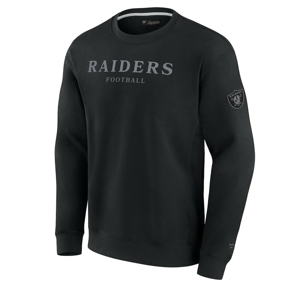 Las Vegas Raiders Unisex Elements Unlimited Fleece Pullover Sweatshirt - Black sale