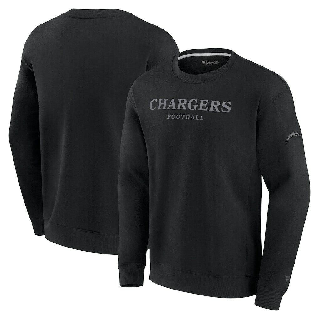 Los Angeles Chargers Unisex Elements Unlimited Fleece Pullover Sweatshirt - Black outlet
