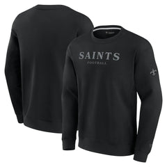 New Orleans Saints Unisex Elements Unlimited Fleece Pullover Sweatshirt - Black on sale