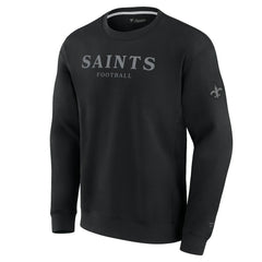 New Orleans Saints Unisex Elements Unlimited Fleece Pullover Sweatshirt - Black on sale