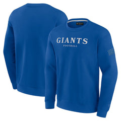 New York Giants Unisex Elements Unlimited Fleece Pullover Sweatshirt - Royal for sale