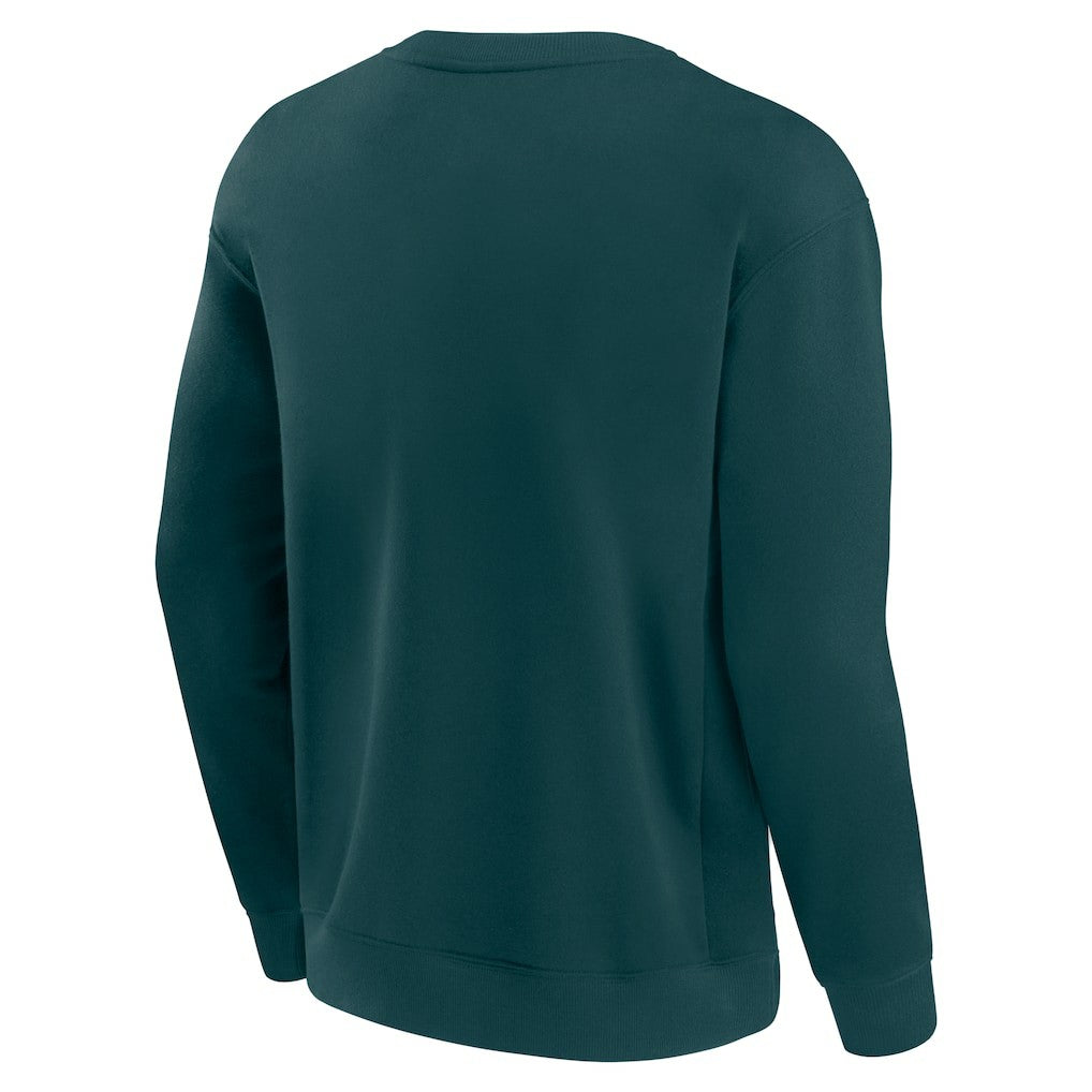 Philadelphia Eagles Unisex Elements Unlimited Fleece Pullover Sweatshirt - Midnight Green discount