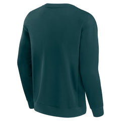 Philadelphia Eagles Unisex Elements Unlimited Fleece Pullover Sweatshirt - Midnight Green discount