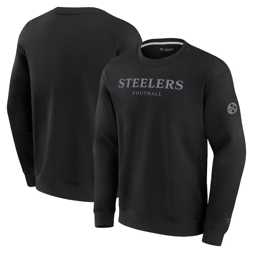 Pittsburgh Steelers Unisex Elements Unlimited Fleece Pullover Sweatshirt - Black outlet