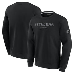 Pittsburgh Steelers Unisex Elements Unlimited Fleece Pullover Sweatshirt - Black outlet