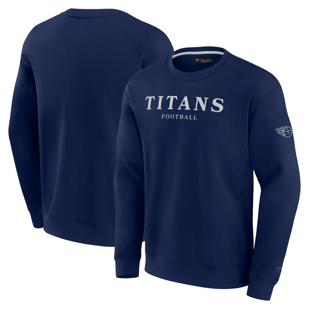 Tennessee Titans Unisex Elements Unlimited Fleece Pullover Sweatshirt - Navy discount